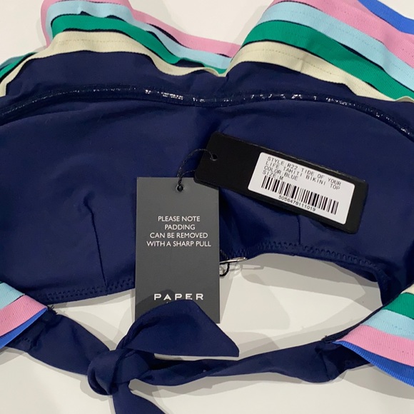 PAPER LONDON SET TIDE OF YOUR LIFE STEPHANIE HIGH-WAISTED BIKINI M - Picture 6 of 16